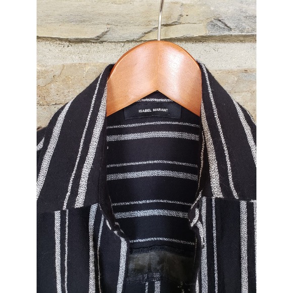 Isabel Marant Striped Buttoned Shirt, Long Size 34 - Picture 2 of 7